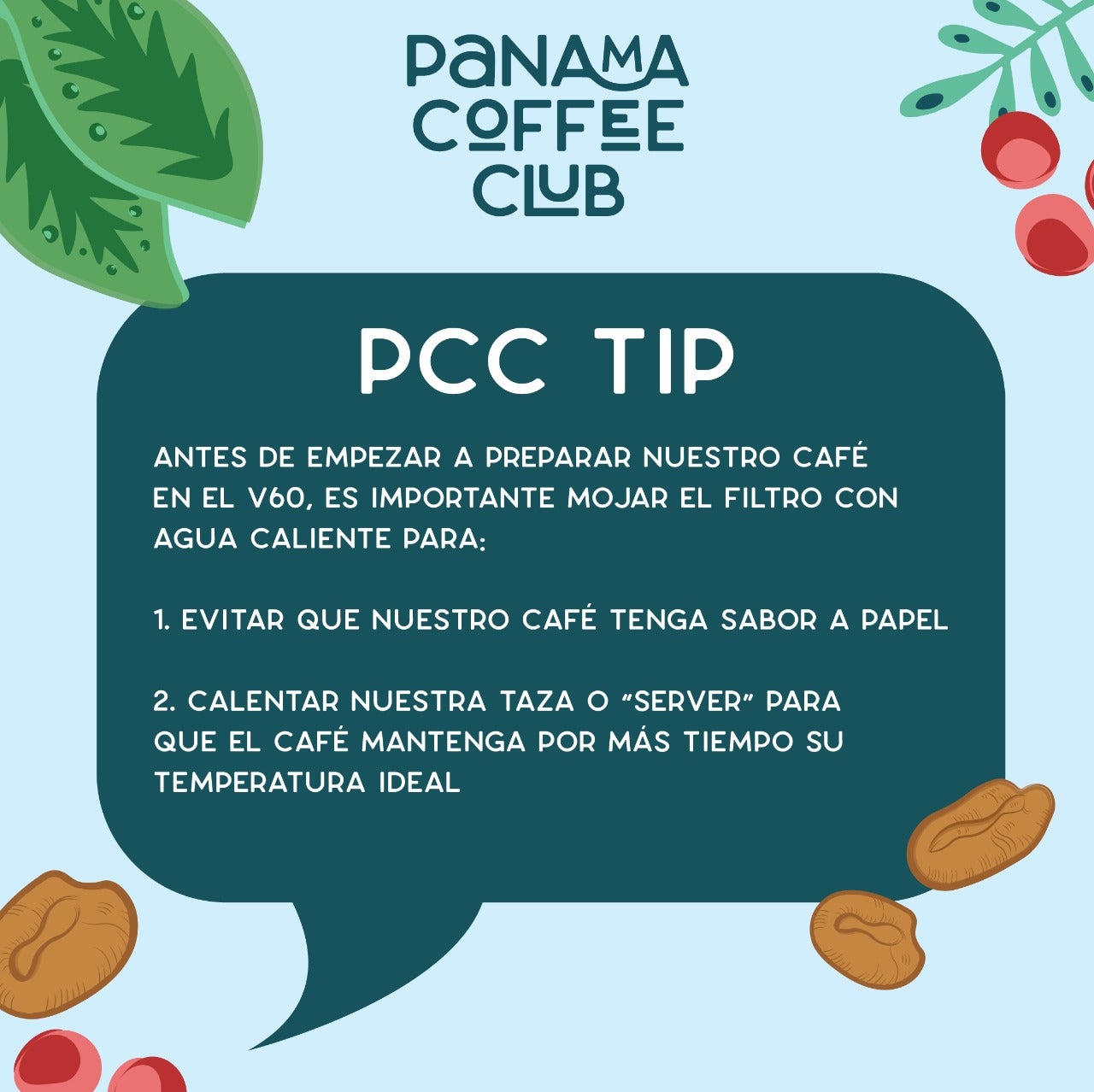 PCC Tip: Mojar el filtro de papel antes de preparar el café