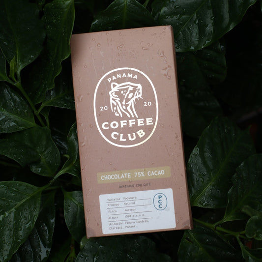 Chocolate 75% refinado con café