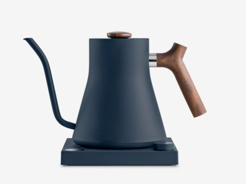 Fellow Kettle (Stagg) Stone Blue + Wood Handle